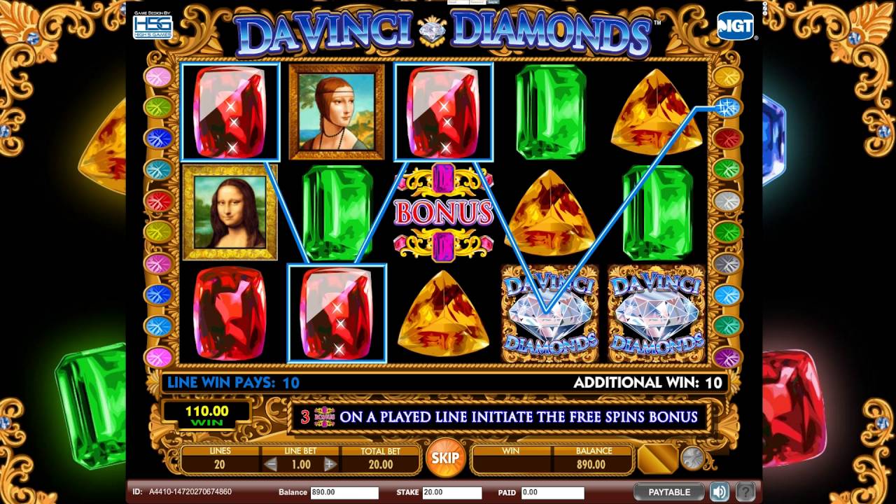 Da Vinci Diamonds slot maşınının icmalı